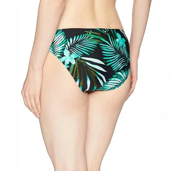 Jantzen Leafy Tropical Palm Tab-Side Bikini Bottom - Picture 2 of 10